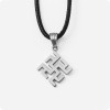 Оберег Одолень трава из серебра (малый)